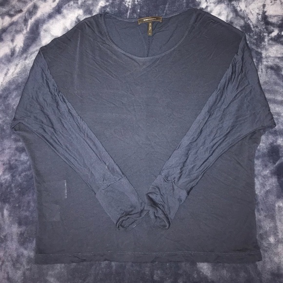 Navy Blue BCBG Batwing Style Top - Picture 2 of 4